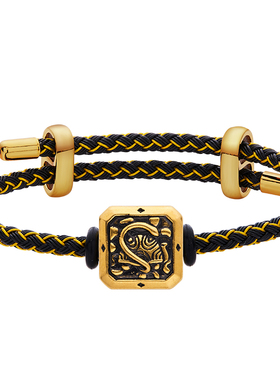 纯金神兽玄武转运珠黄金男士手链