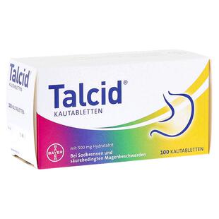 欧洲直邮德国拜耳Talcid达喜铝碳酸镁胃药咀嚼片缓解胃炎中和胃酸