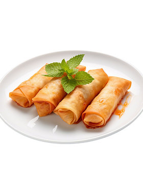 荠菜肉丝春卷半成品速食老式炸春卷肉馅油炸小吃早餐速冻批发商用