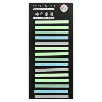 极细索引荧光半透明便签防水贴纸