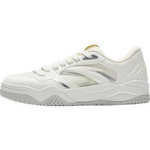 安踏波浪鞋夏季版丨网球风厚底板鞋男2026夏季新款网面透气运动鞋