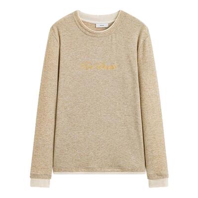 ICE DUST x LOOKNOW2026春夏新款多色假两件长袖T恤女