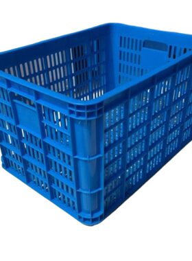 加厚框子塑料筐长方形收纳周转箱快递分拣筐家用蓝色猫砂源头杂物