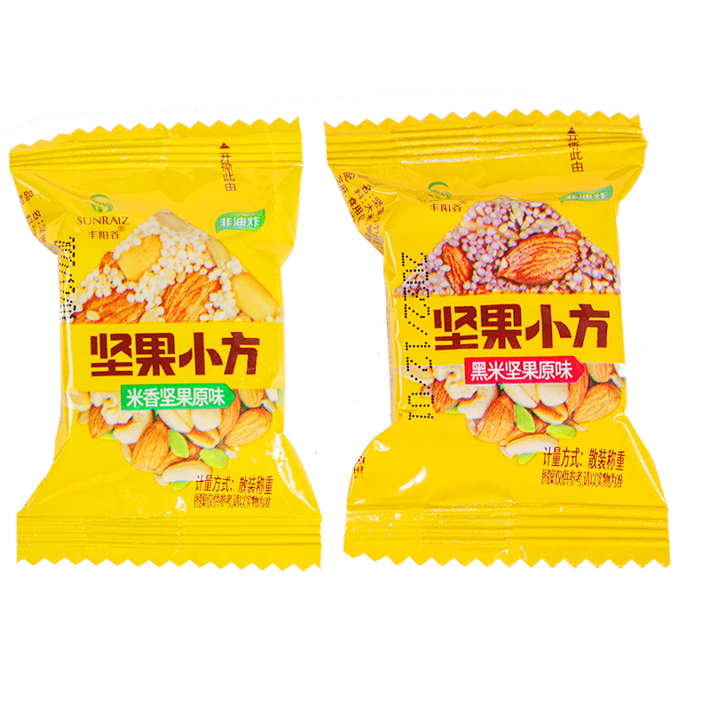 丰阳谷坚果小方小米酥米花糖坚果花生酥糖非油炸儿童米酥糖小零食