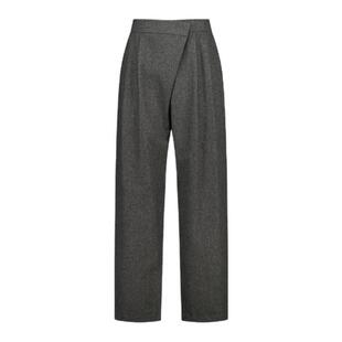 AMOMENTO韩国女士春季休闲时尚流行通勤羊毛混纺休闲裤MUSINSA