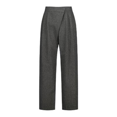 休闲时尚流行通勤羊毛围裹裤