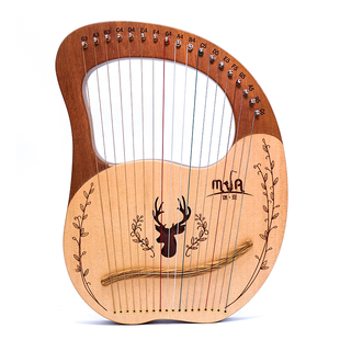 莱雅琴 18弦半尼龙弦 改良版 里拉琴Lyre harp小竖琴 尼龙金属弦