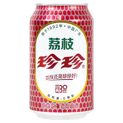 珍珍荔枝饮料汽水果味330ml