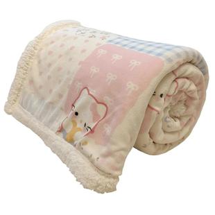 可爱kt猫牛奶羊羔绒毛毯2025新款少女心沙发毯加厚保暖床单盖毯子