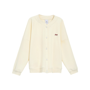 TurnSignal潮牌棒球领卫衣开衫女秋冬2025新款休闲加绒加厚外套