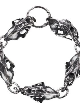 ZOCALO剑齿虎系列五虎头手链银饰