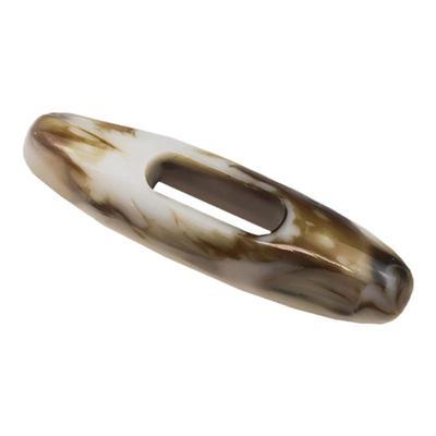 奶油风树脂云纹大衣牛角扣