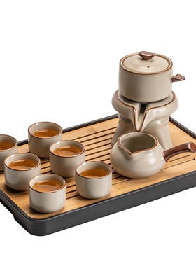 匠序黄汝窑自动茶具套装
