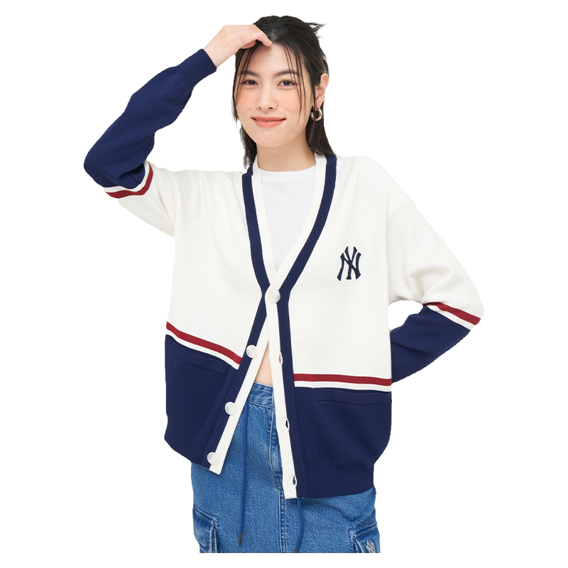 MLB开衫情侣针织开衫外套