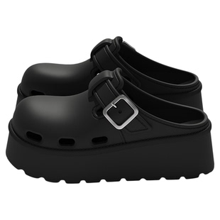 厚底踩屎感勃肯拖鞋女款2026新款夏时尚百搭防滑防臭可外穿洞洞鞋