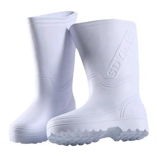 包邮EVA泡沫雨靴夏季男女高筒防水鞋男女水靴厨房防滑耐油食品靴