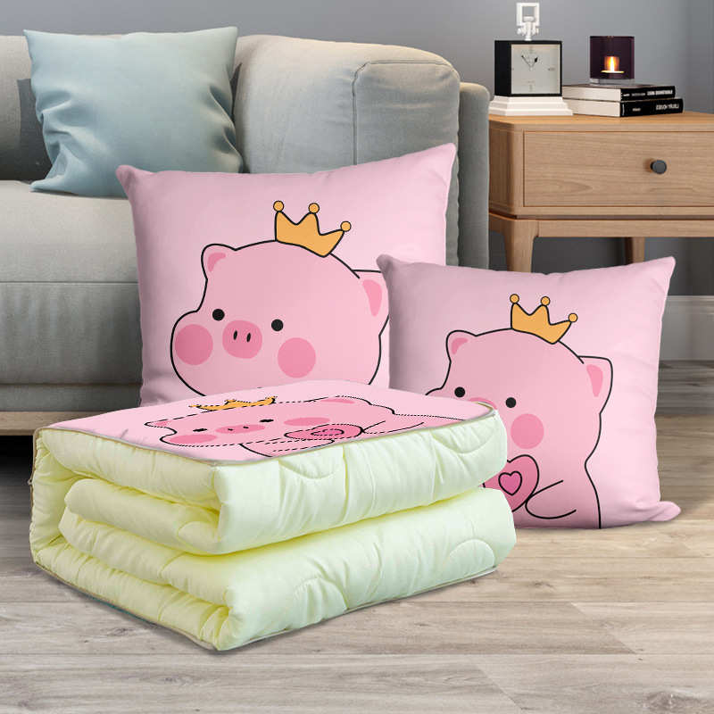 抱枕被子两用毯子二合一折叠沙发靠枕办公室午睡小枕头汽车载春夏