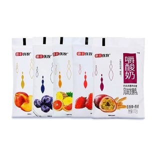 优牧嚼酸奶袋装整箱常温大口嚼着吃酸奶果粒燕麦风味早餐牛奶