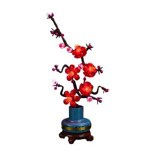 BrickBling适用乐高傲骨梅花10369积木灯饰亚克力摆件展示盒diy