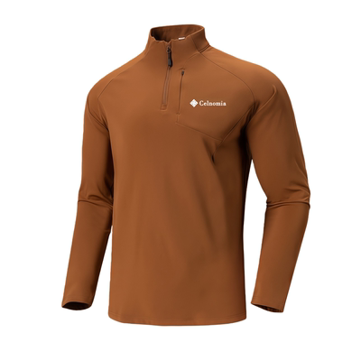 秋冬户外男半拉链立领保暖卫衣