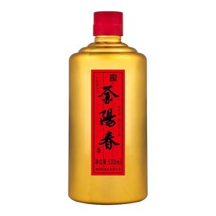 釜阳春酒 金色瓶500ml 2瓶装 纯粮固态酿造 浓香型白酒