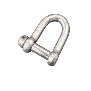 国标镀锌D型日式卸扣U型环牛环锁扣钢丝绳扣吊耳吊环渔网圆头卸扣