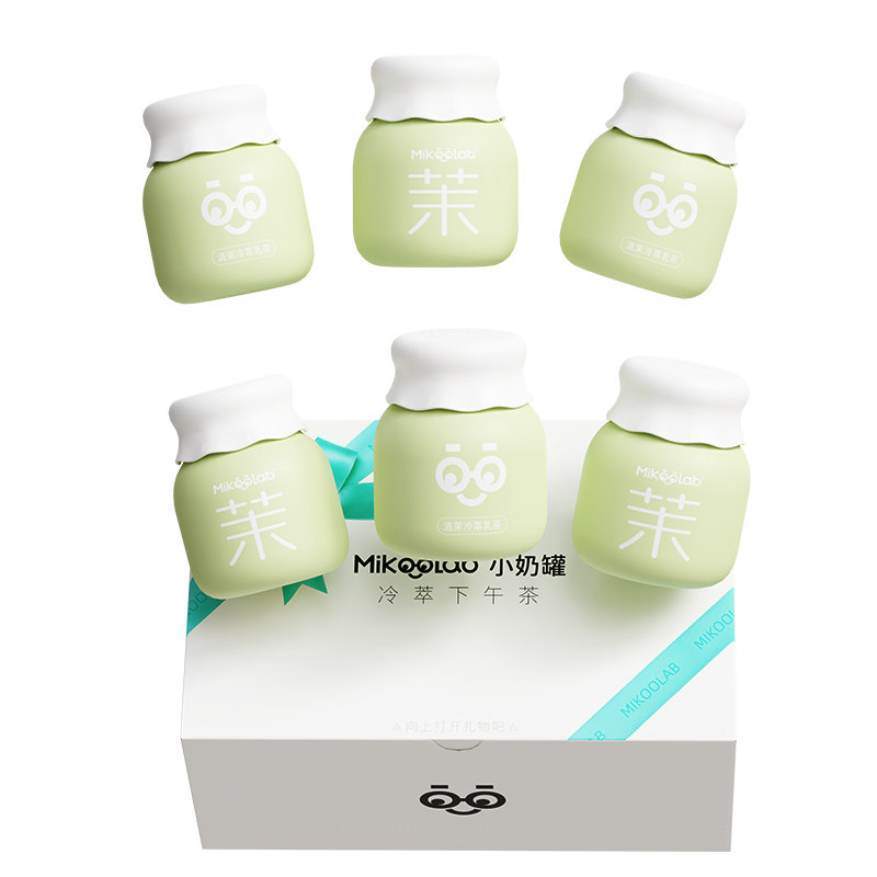 MikooLab味觉烙印 冻干奶茶轻轻茉莉清茉乳茶6罐冷萃茉莉轻乳茶