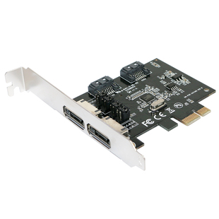 GRIS PCI-E转ESATA 3.0扩展卡SATA 6Gbps电脑Asmedia祥硕ASM1061主板SSD固态硬盘存储服务器不支持RAID阵列卡