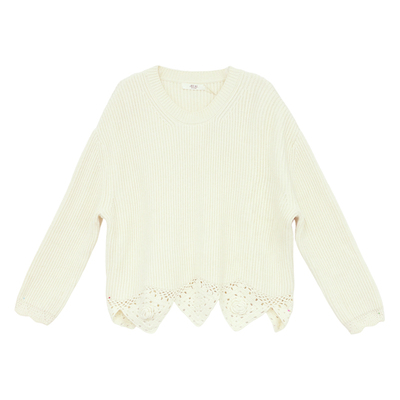 it'real瑞尔25年冬季新款慵懒风时尚个性不规则毛衣上衣女