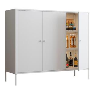 铁艺餐边柜储物柜家用铁皮柜客厅茶水柜厨房置物柜钢制阳台杂物柜