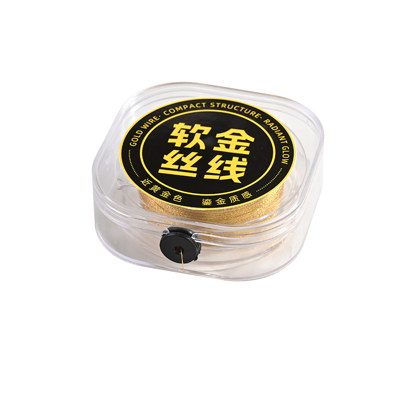 戒指大改小金线编绳项手链编织3股6股金店专黄金用线手工DIY绕线