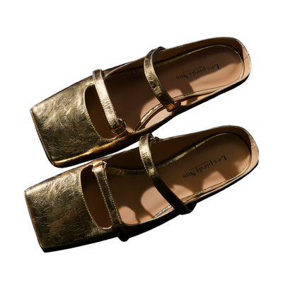 意大利爆裂纹穆勒鞋通勤凉拖鞋