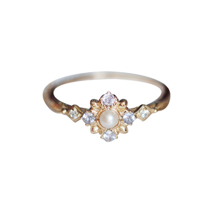 Mediterranean地中海叙事 天然坦桑石淡水珍珠s925银戒指耳钉项链