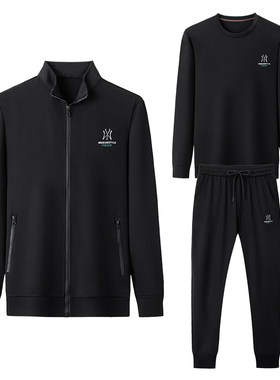 正品高级感运动服套装男三件套