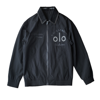 痞帅夹克男士今年流行刺绣衣服