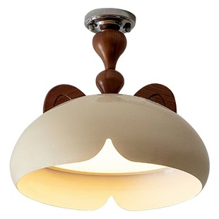 中古奶油风女孩儿童房全光谱护眼吸顶灯2025新款男孩卧室创意灯具