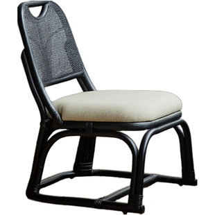 叕木|东南亚藤艺\藤编单人小椅子进口天然植物真藤家用休闲茶室椅