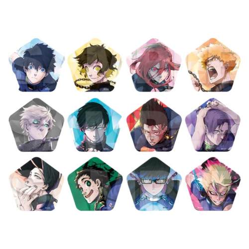 现货Muzzle蓝色监狱原画多边形徽章亚克力挂件盲抽随机发货吧唧