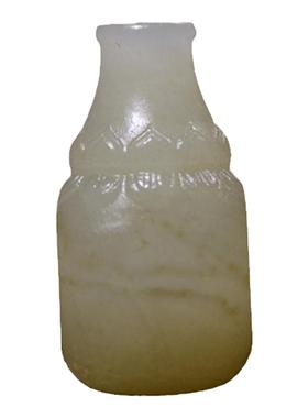 和田玉三通文玩配饰青白玉一体佛头精工diy手串配件文玩配饰价优