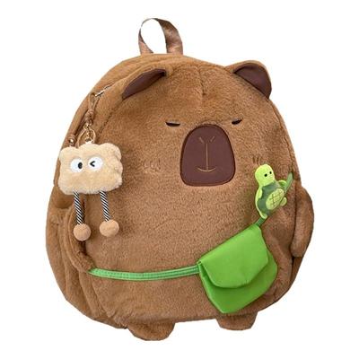 谁懂啊！介卡皮巴拉书包尊嘟可爱