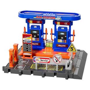 汽车加油站儿童玩具仿真洗车场男女孩过家家女童生日礼物益智汽车