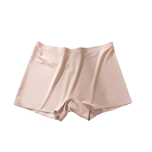 安全裤女防走光冰丝无痕jk打底裤夏季黑色透气短款平角内裤二合一