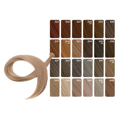 ND家毛娘万用发排025-048色cos假发料发片褐红黄青棕茶色亚麻bjd