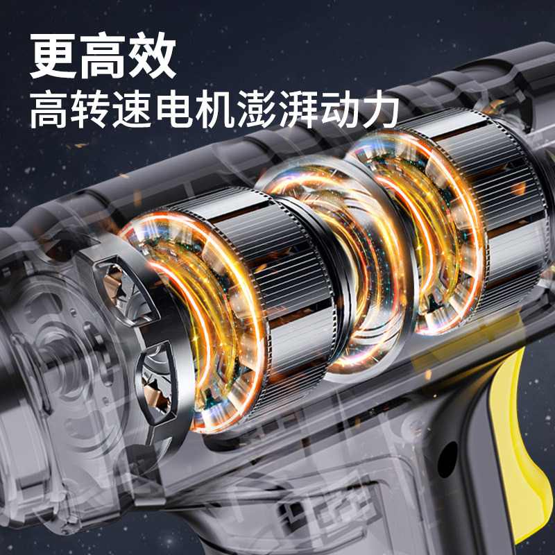 无线充电汽车手持智能数显家用小轿车电动轮胎气泵车载充气泵批发