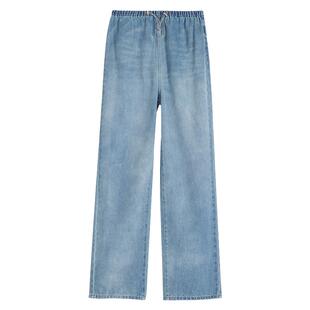 [新品]孕妇牛仔裤春季外穿2026新款春装无托腹直筒阔腿裤孕期春秋