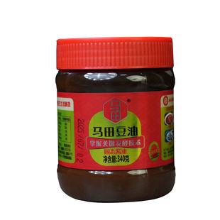 马田豆油湖南特产手工做豆豉酱油固态豆油栖凤渡鱼粉调味340g酱油