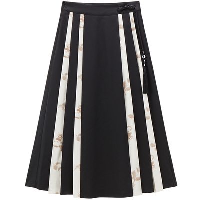 太平鸟女装秋季时尚国风马面裙半身裙A1GFE3219