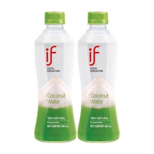 泰国进口100%椰青水椰汁if椰子水瓶装果汁饮料补水电解质饮品饮料