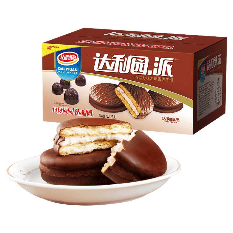 达利园巧克力派早餐面包整箱批发