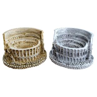 欧洲古建筑模型摆件成品意大利世界著名斗兽场比萨斜塔儿童房装饰